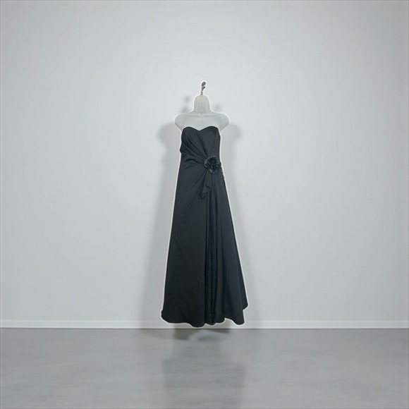 Halloween Play Black Gothic Wedding Evening Dress Pesavento Couture Small Medium - Picture 14 of 14